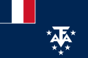 Flag of le Amsterdam and Saint Paul